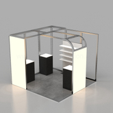 Custom Aluminum Frame 10x10 Trade Show Creative Exhibition Booth Design