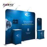 Tianyu Suppliers Trade Show Booth Aluminium Exhibition Backdrop Banner Stand with Led Light