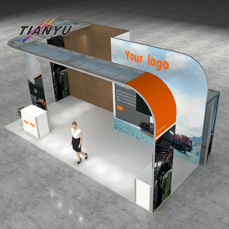 TIANYU Easy Set Up Aluminum Exhibition Booth Activity Ideas Trade Show Booth Modular Accessories Builder for Fair