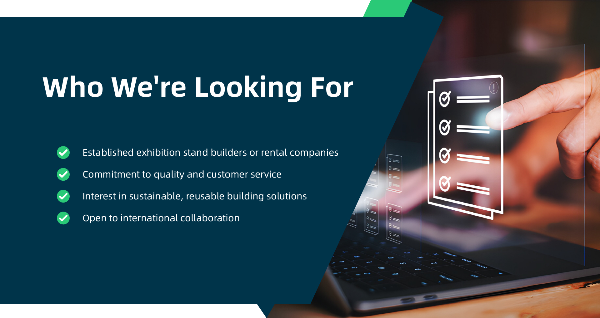 Who We're Looking For