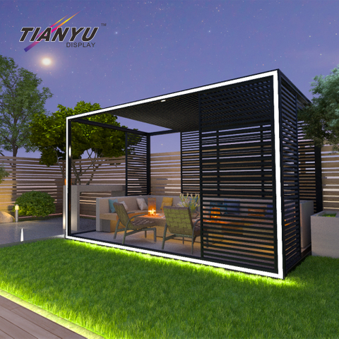 Gazebo Sunroom High Quality Aluminium Bar Backyard Aluminum Screened Addition Sunrooms Outdoor Swing With Pergola