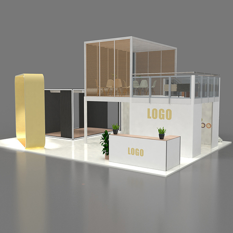 Display Stand Show Exhibition Trade Stands Exhibit Expo Builder 3X3 For Sale And Lease Convention Aluminum Two Storeys Booth