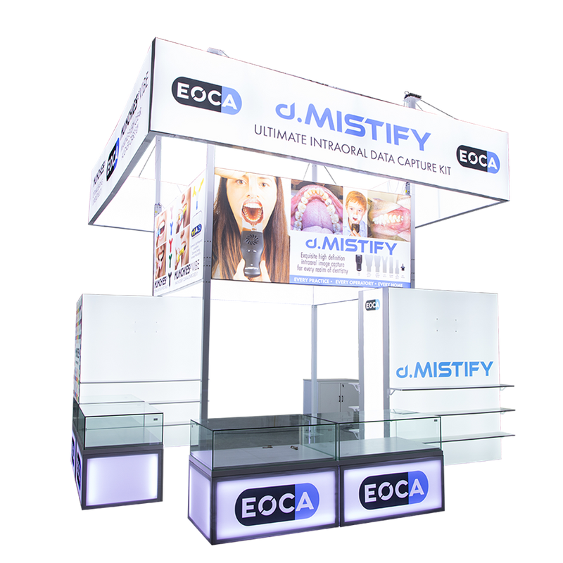 Portable Easy Assemble Backlit Exhibition Display Fabric Stretch Aluminum Frame Light Box LED Trade Show Booth