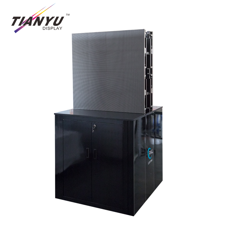 Tianyu New Modern Stylish Shop Counter Table Design Led Screen Trade Show with Storage for Shop