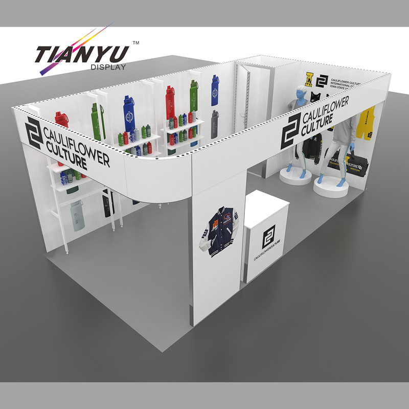 Tianyu Fashion Expo Garment Clothing Stand Event Vendor Exhibition Booth Display Clothes 4x3 Fast