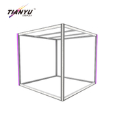 TIANYU Aluminium Pergola Black Backdrop Stand for Events Lighting Aluminum Frame Trade Show Booth Display Led Profile