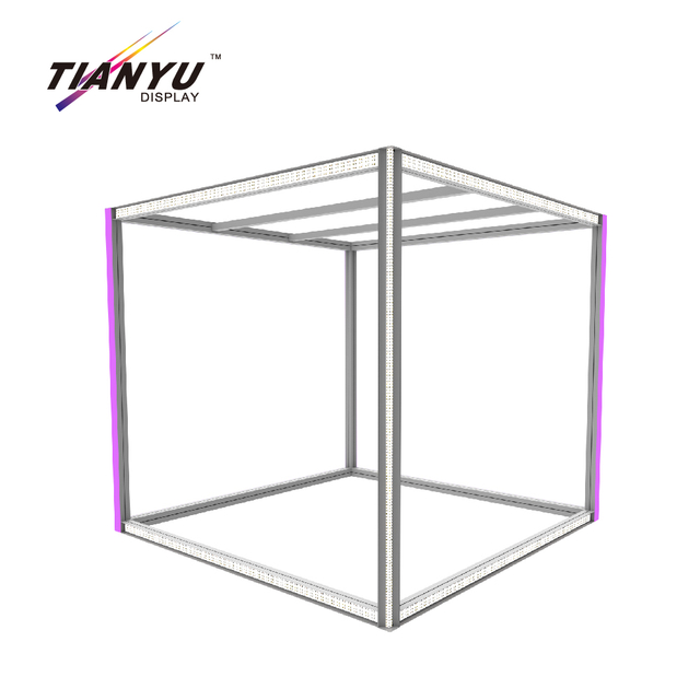 TIANYU Event Stand Signage Profile Strip Housing Display Cases for Trade Shows Led Aluminum Profiles Minimalist Aluminium Frames