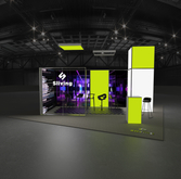 TIANYU New System Trade Show Display Slim Light Box Modular Exhibition Booth