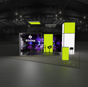 TIANYU New System Trade Show Display Advertising Light Boxes Exhibition Booth