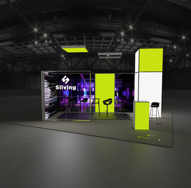 TIANYU New System Trade Show Display Advertising Light Boxes Exhibition Booth