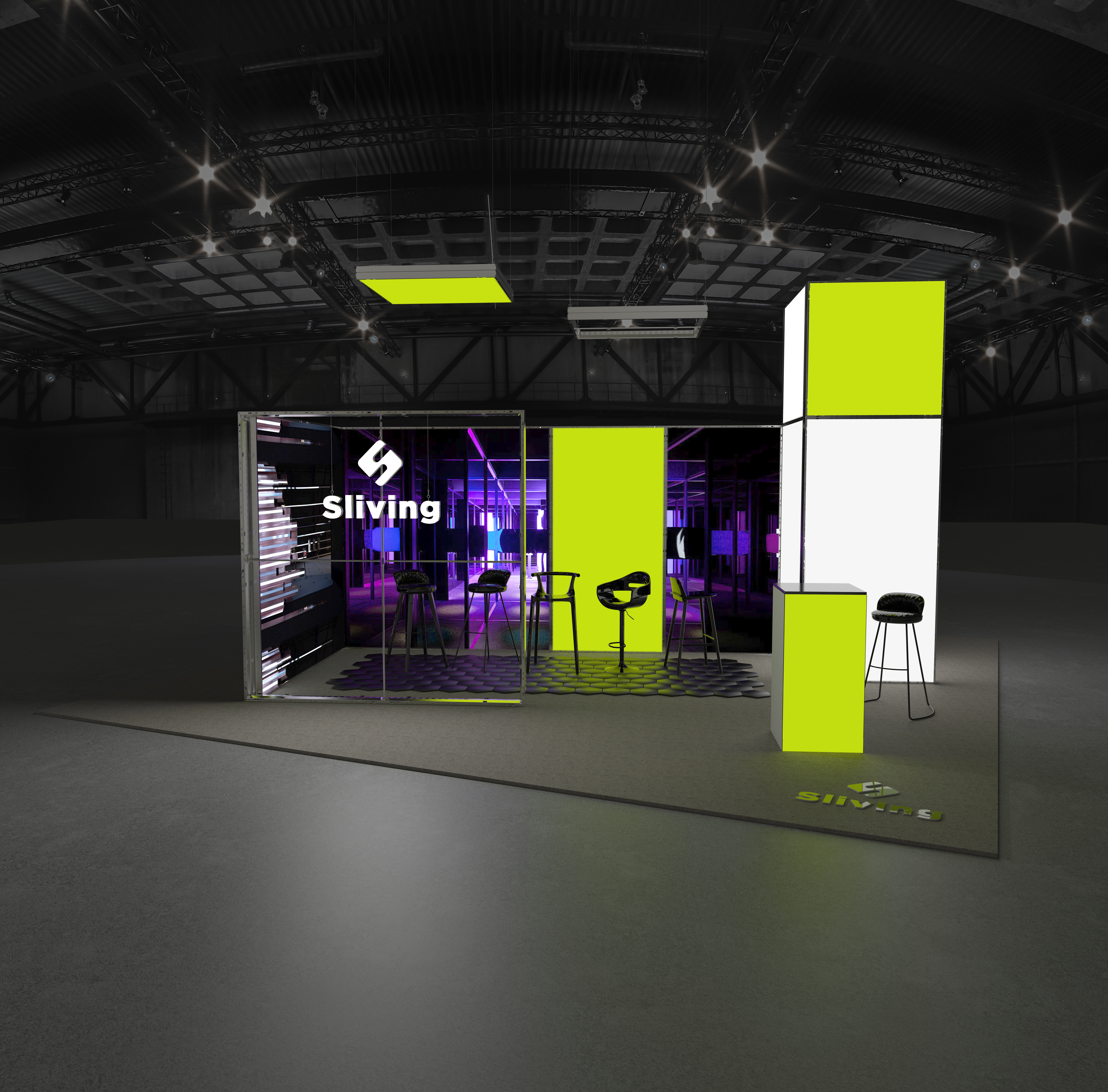 TIANYU New System Trade Show Display Advertising Light Boxes Exhibition Booth