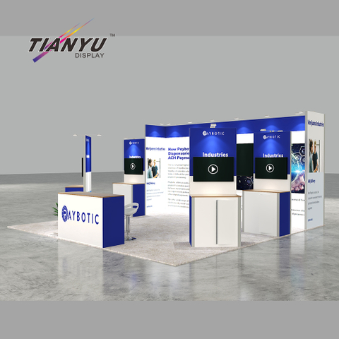 Tianyu Bespoke Exhibition Design Company 3x3 6x6 Custom Exhibition Stands with TV Stand