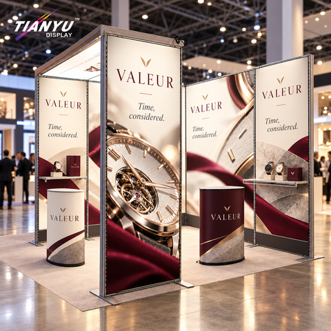 Aura Duo 6×6 m Modular Backlit Exhibition Stand System