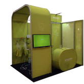 Mobile Modular Shell Scheme Tradeshow Booth 10x10 Exhibit Booth