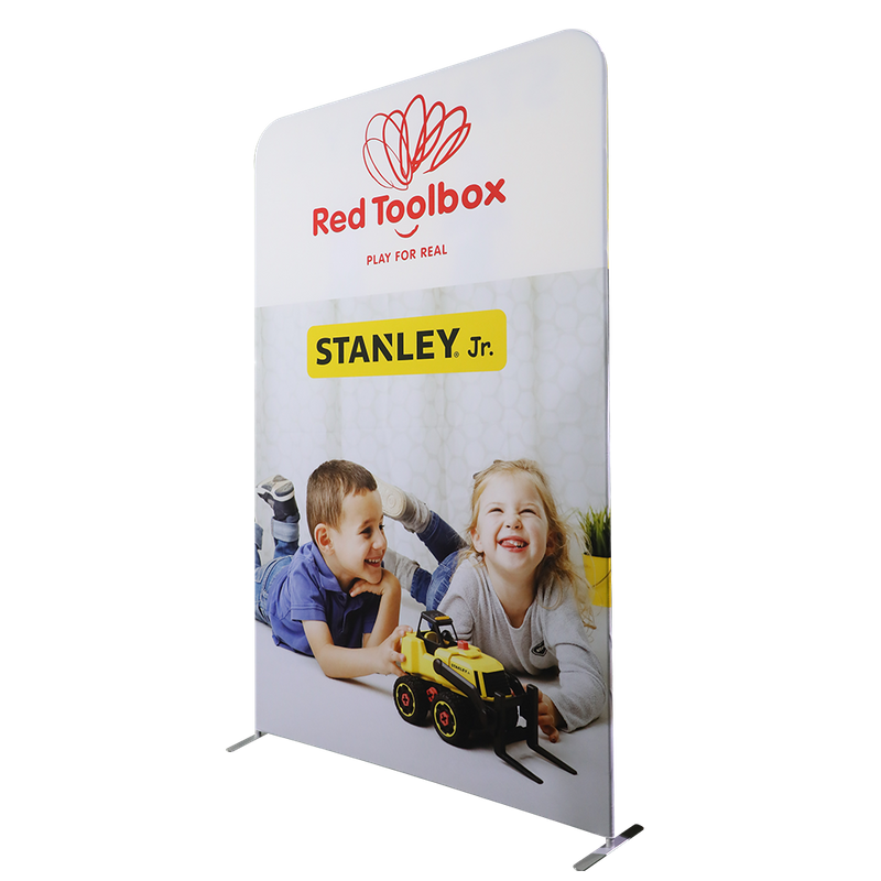 Tianyu Custom Free Standing Single-sign Advertising Pipe And Drape Aluminum Backdrop Stand Display