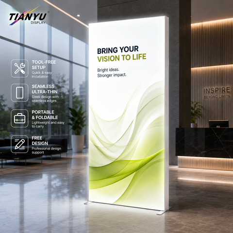 Modular LED Lightbox System for Exhibition Booths | Sleeko