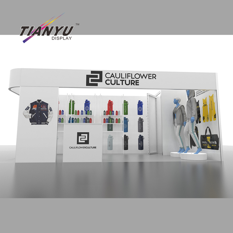 Tianyu Fashion Expo Garment Clothing Stand Event Vendor Exhibition Booth Display Clothes 4x3 Fast