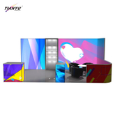 TIANYU Counter Front Clothing Exhibition Stand Trade Show Booth Display 10x10 Portable Inside Beauty Reception Desk