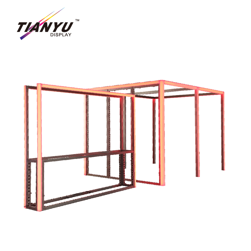 Tianyu Luxury 2 Floor Exhibition Booth Manufacturer Customized Technology Design Eg Lightbox Booths Exhibition Stand Ecofriendly