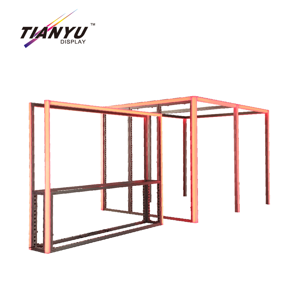 Tianyu Luxury 2 Floor Exhibition Booth Manufacturer Customized Technology Design Eg Lightbox Booths Exhibition Stand Ecofriendly