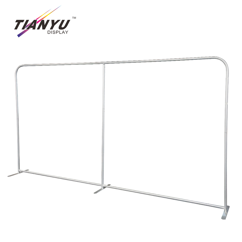 Tension Fabric Foldable Custom Double Metal Arch Backdrop Pop up Banner Advertisement Display Portable Exhibition Stand