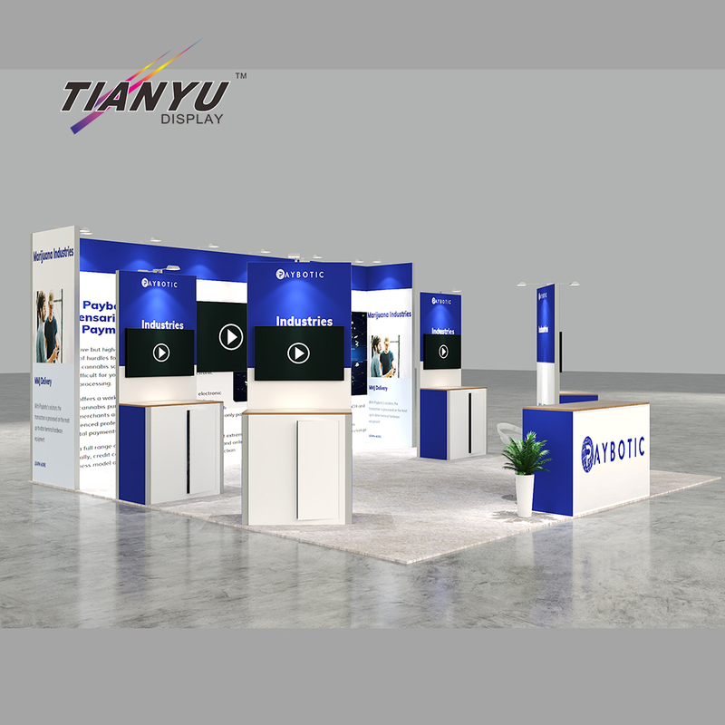 Tianyu Bespoke Exhibition Design Company 3x3 6x6 Custom Exhibition Stands with TV Stand