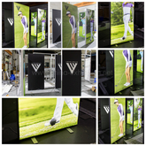 Custom seg advertising aluminium led frameless fabric light box 