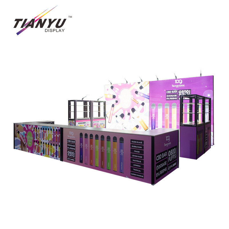 Tianyu Modular Trade Show Booth 3d Design Portable Cloth Exhibition Booth Displays