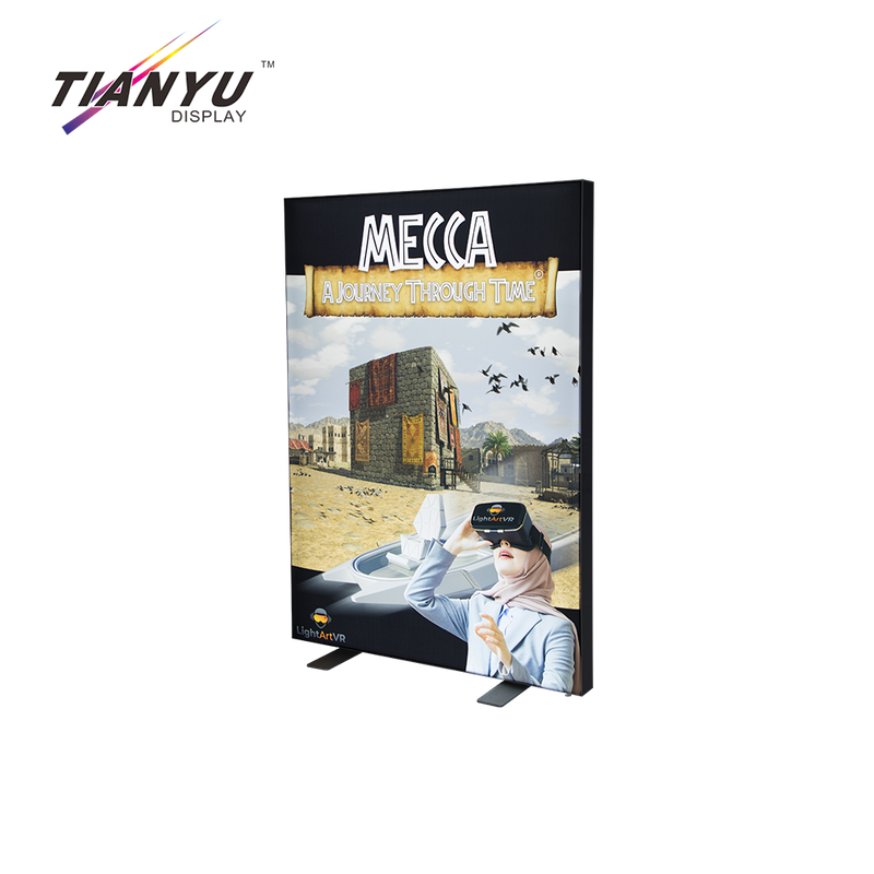 Outdoor Free Standing Double Sides Fabric Led Backlit Aluminum Picture Frame Backlit Advertising Display Light Box