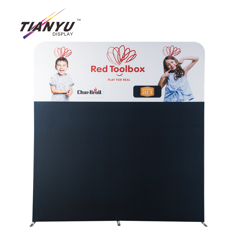 Tianyu New Product Advertising Banner Display Custom Aluminum Tension Fabric Stand with Connect
