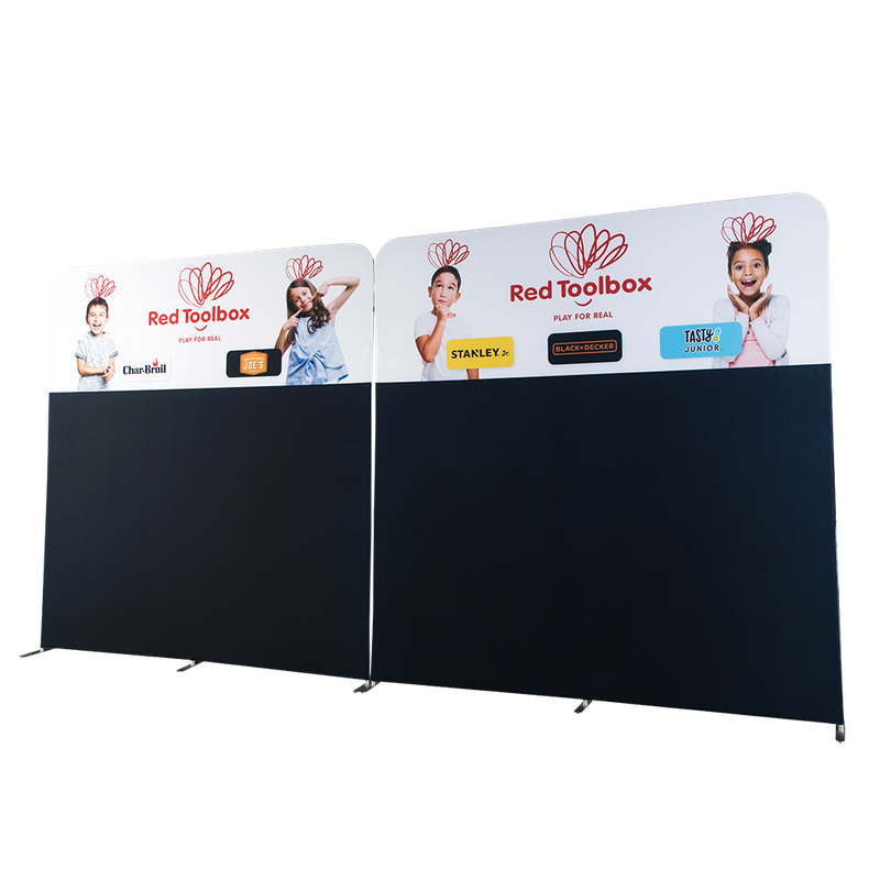 Tianyu Custom Made Aluminum Easy Set Up Trade Show Double Side Tension Fabric Display Backdrop Stand