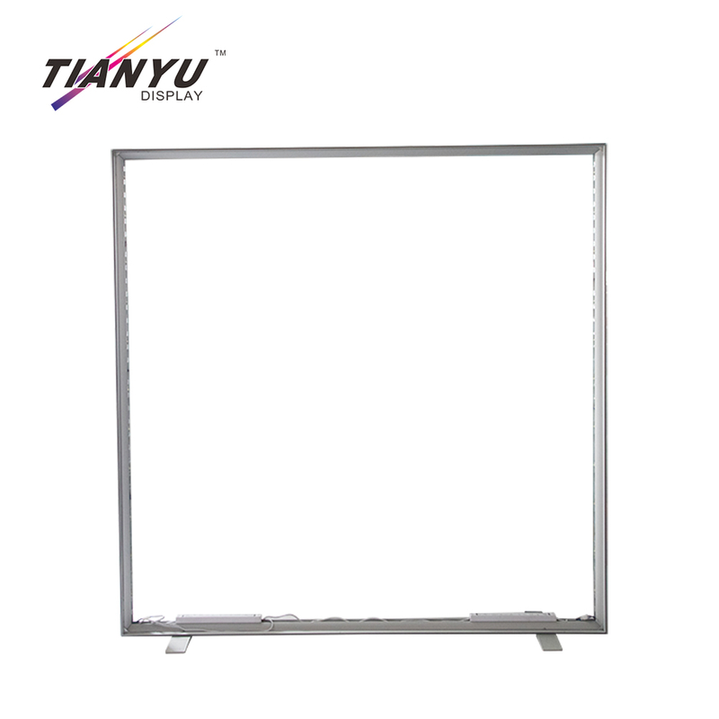 Tianyu New Product Trade Show Display Booth Double Signs Aluminum Free Standing Advertising Led Light Box