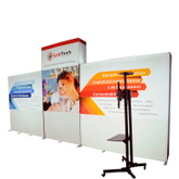 Tianyu Modern Standard Aluminum Trade Show Tension Fabric Pop Up Advertising Stand Exhibition Booth 10x10