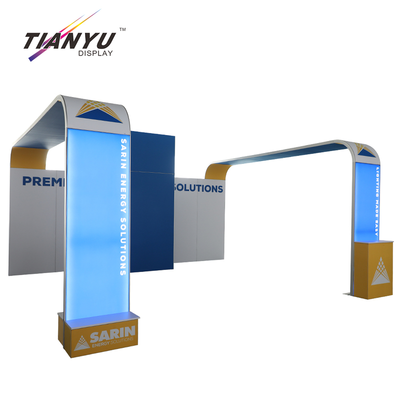 Tianyu hot sale M-series system feel free tools easy assemble exhibition modular stand aluminum trade show booth 6 x 6