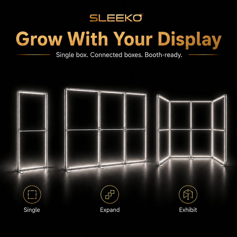 TIANYU Trade Show Display Ceiling Aluminium Frame Aluminum Profiles for Led Strips Portable Light Box