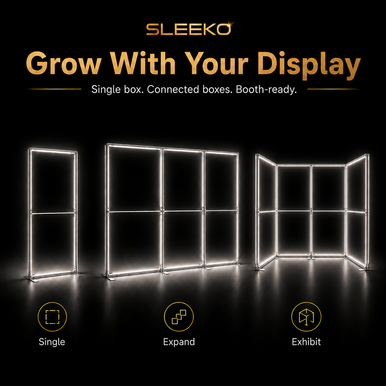 TIANYU Trade Show Display Ceiling Aluminium Frame Aluminum Profiles for Led Strips Portable Light Box