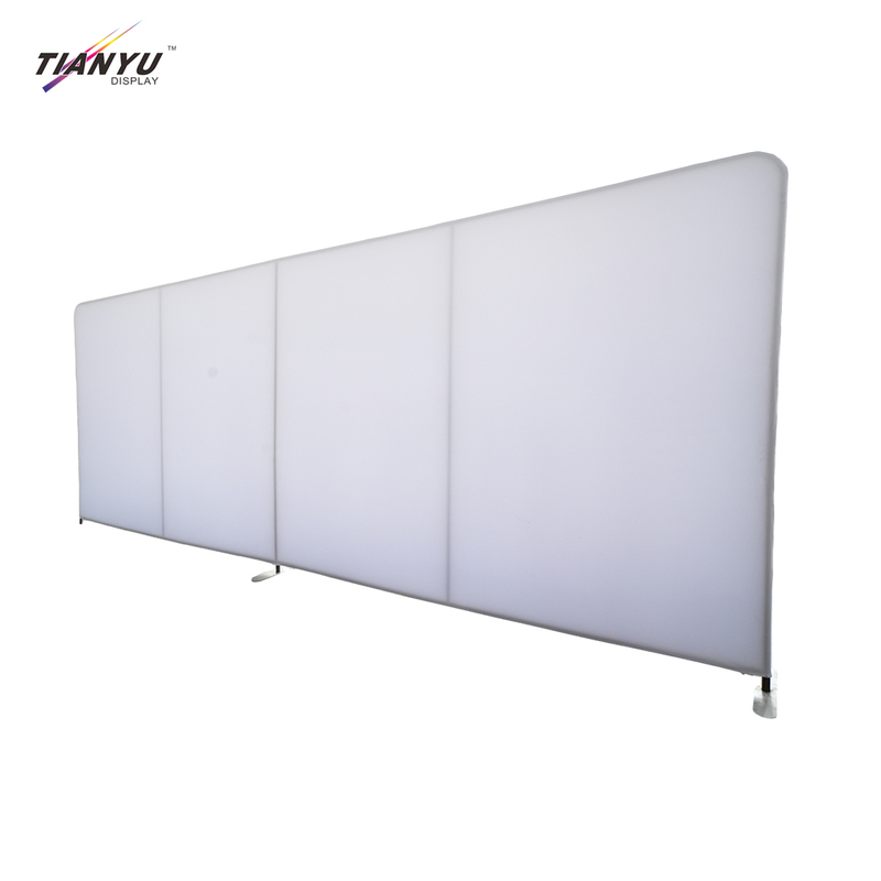 TIANYU Steel Advertising Led Arch Tension Backdrop 8x8 Polyester Cotton Fabric Banners Banner Stand Display