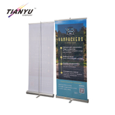 TIANYU Trade Show Display Ceiling Wholesale Retractable Standee Aluminium Pull Stand Kakemono Fan Roll up Banner