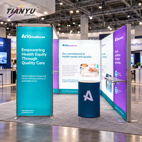 Aura Duo 3×3 m Modular LED Lightbox Trade Show Booth
