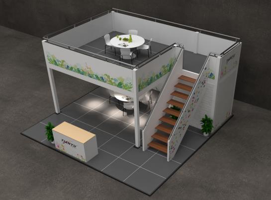 two storey booth