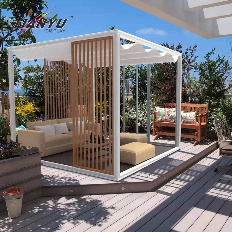 Sunroom Pergola 8Ft Retractable With Sidewalls Base S Living X Large Outdoor Gazebo