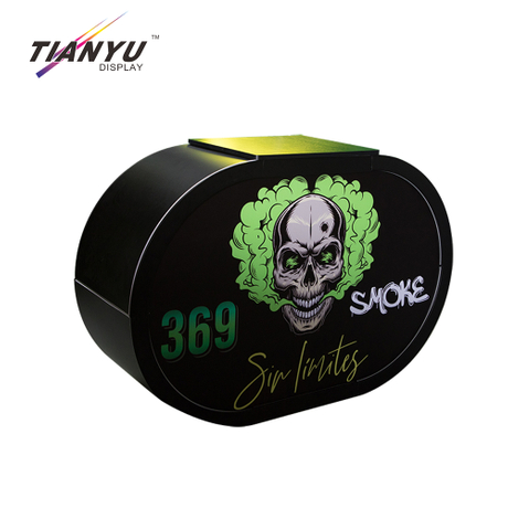Tianyu Hot Sale Aluminum Frame Tension Fabric Promotion Booth Counter Table Portable Exhibition Reception Desk