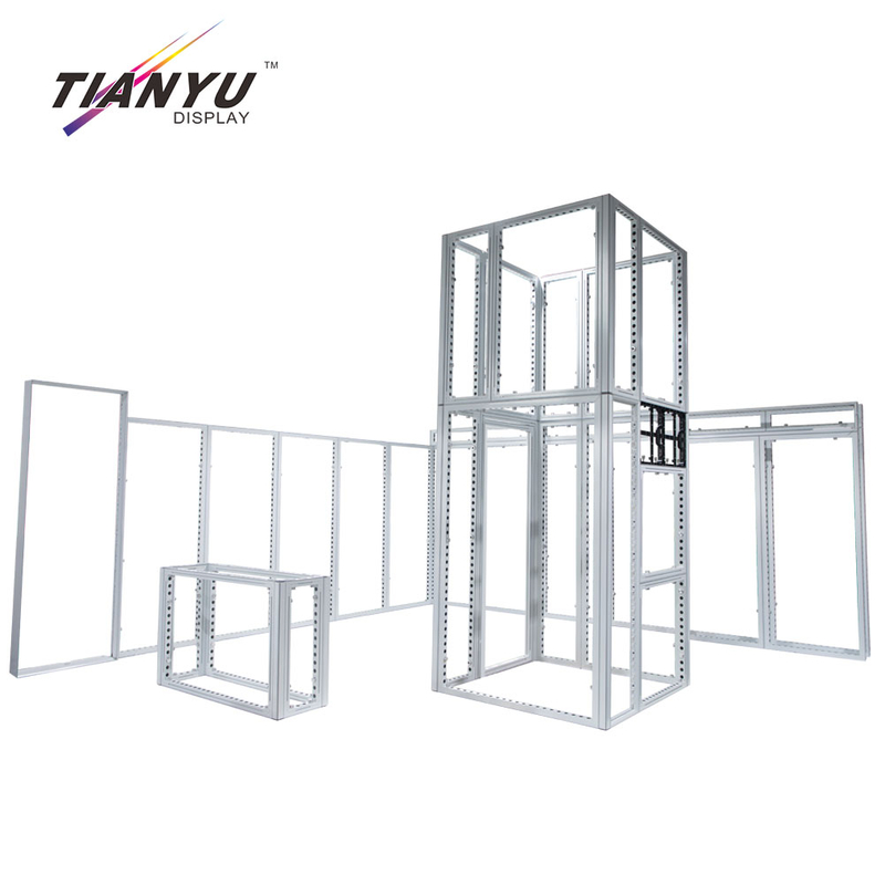 Tianyu Custom Modular Two Story Tradeshow Booth Aluminum Double Deck Booth