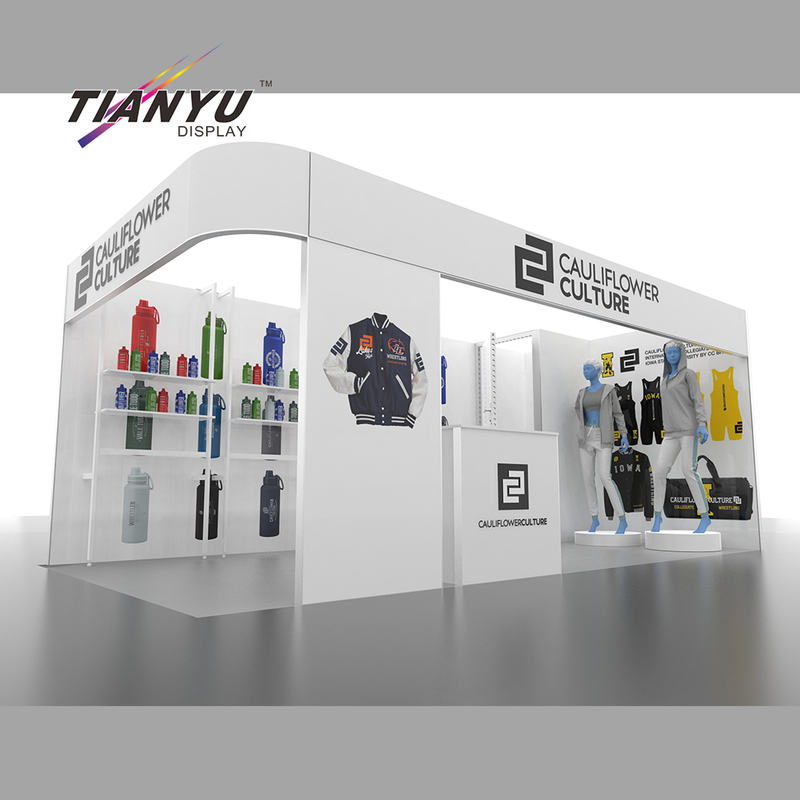 Tianyu Fashion Expo Garment Clothing Stand Event Vendor Exhibition Booth Display Clothes 4x3 Fast