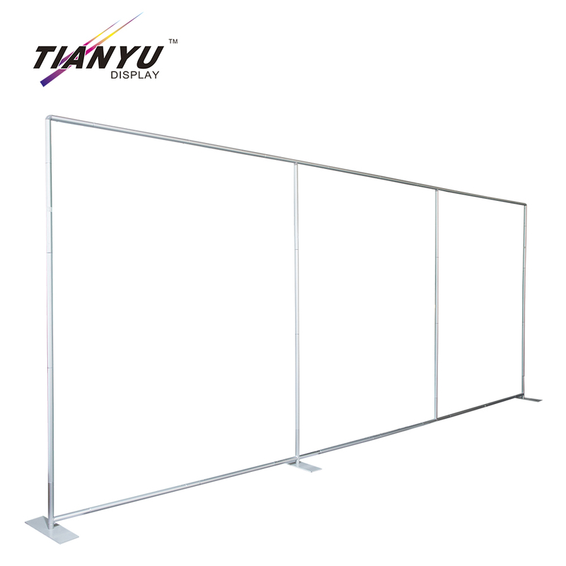 Tension Fabric Foldable Custom Double Metal Arch Backdrop Pop up Banner Advertisement Display Portable Exhibition Stand