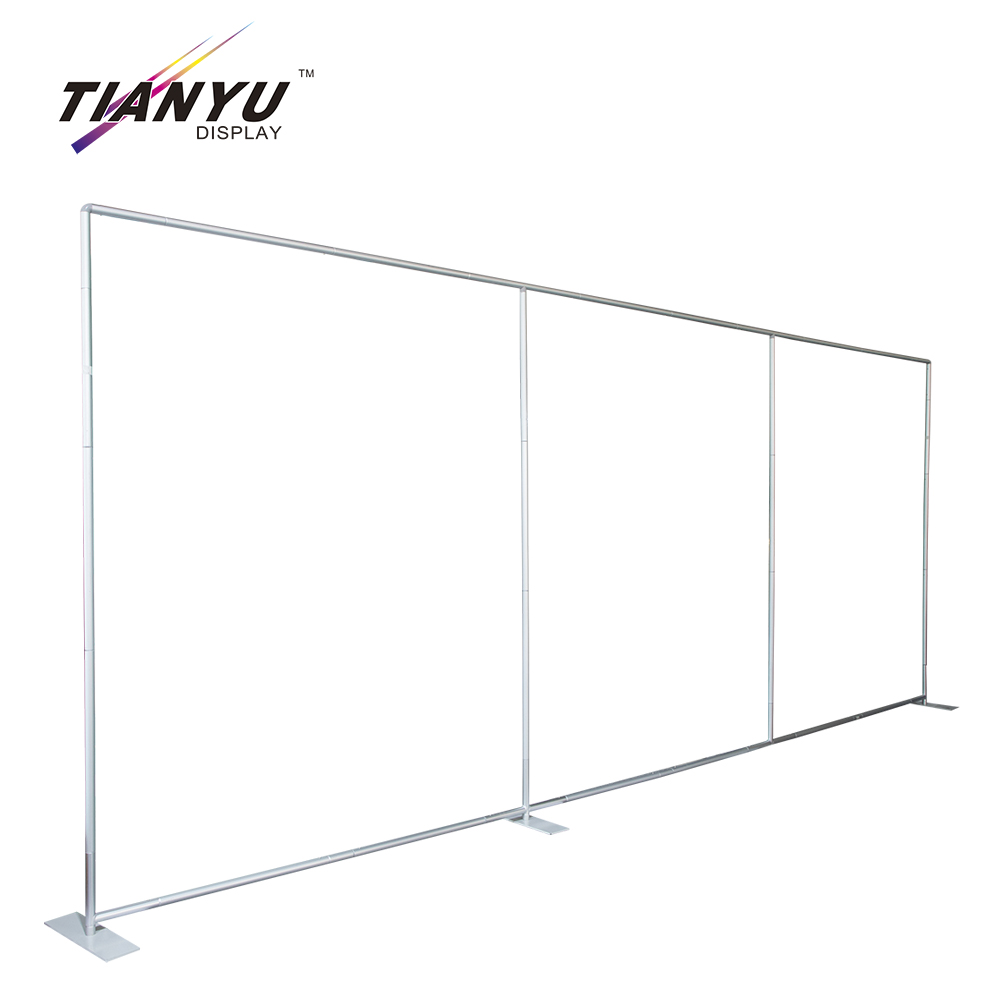 Tension Fabric Foldable Custom Double Metal Arch Backdrop Pop up Banner Advertisement Display Portable Exhibition Stand
