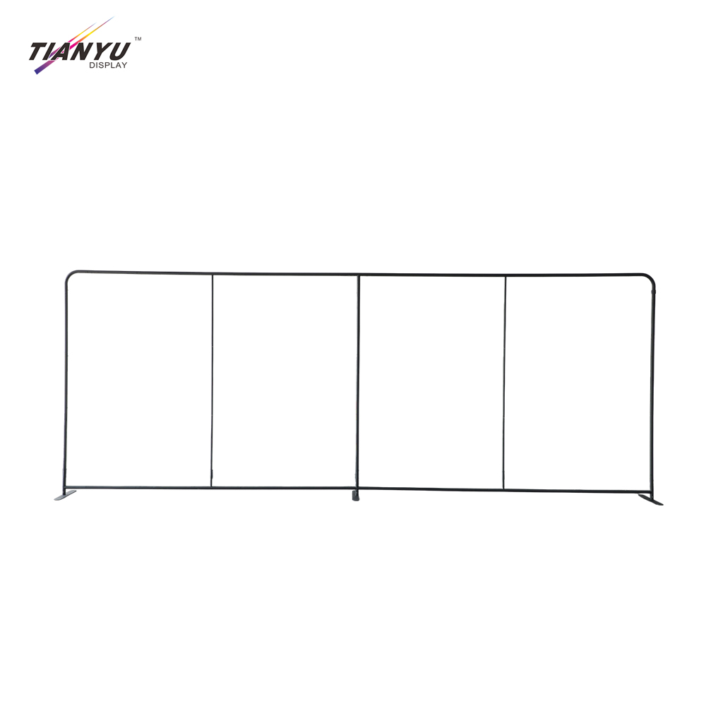TIANYU Steel Advertising Led Arch Tension Backdrop 8x8 Polyester Cotton Fabric Banners Banner Stand Display