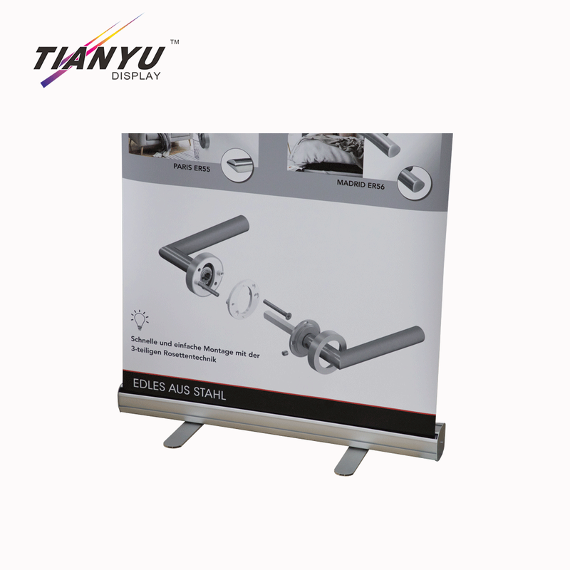 TIANYU Retractable Trade Show Display Electric Roll up 80 200 Banner Stand