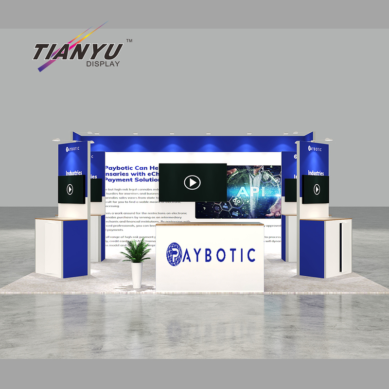 Tianyu Bespoke Exhibition Design Company 3x3 6x6 Custom Exhibition Stands with TV Stand