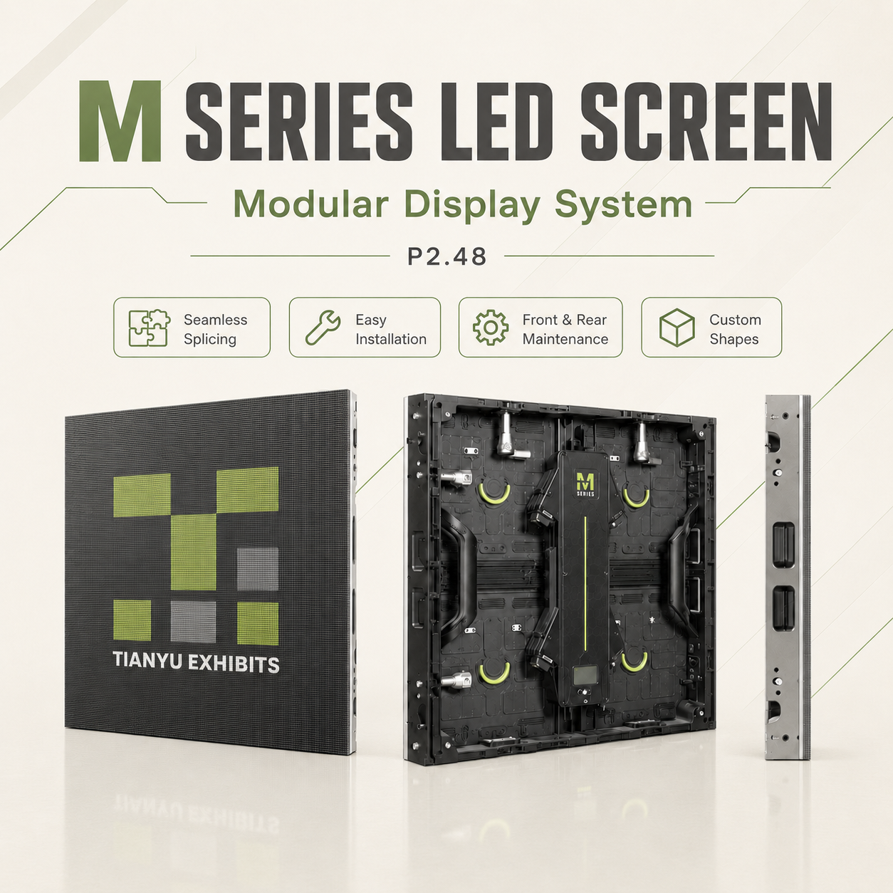 TIANYU P 2.48 Led Screen Panels Video Wall for Sale